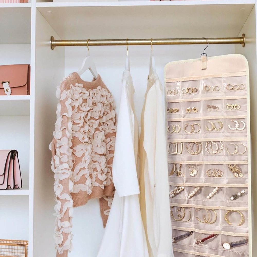 Bagsmart Beige Jewelry Organizer